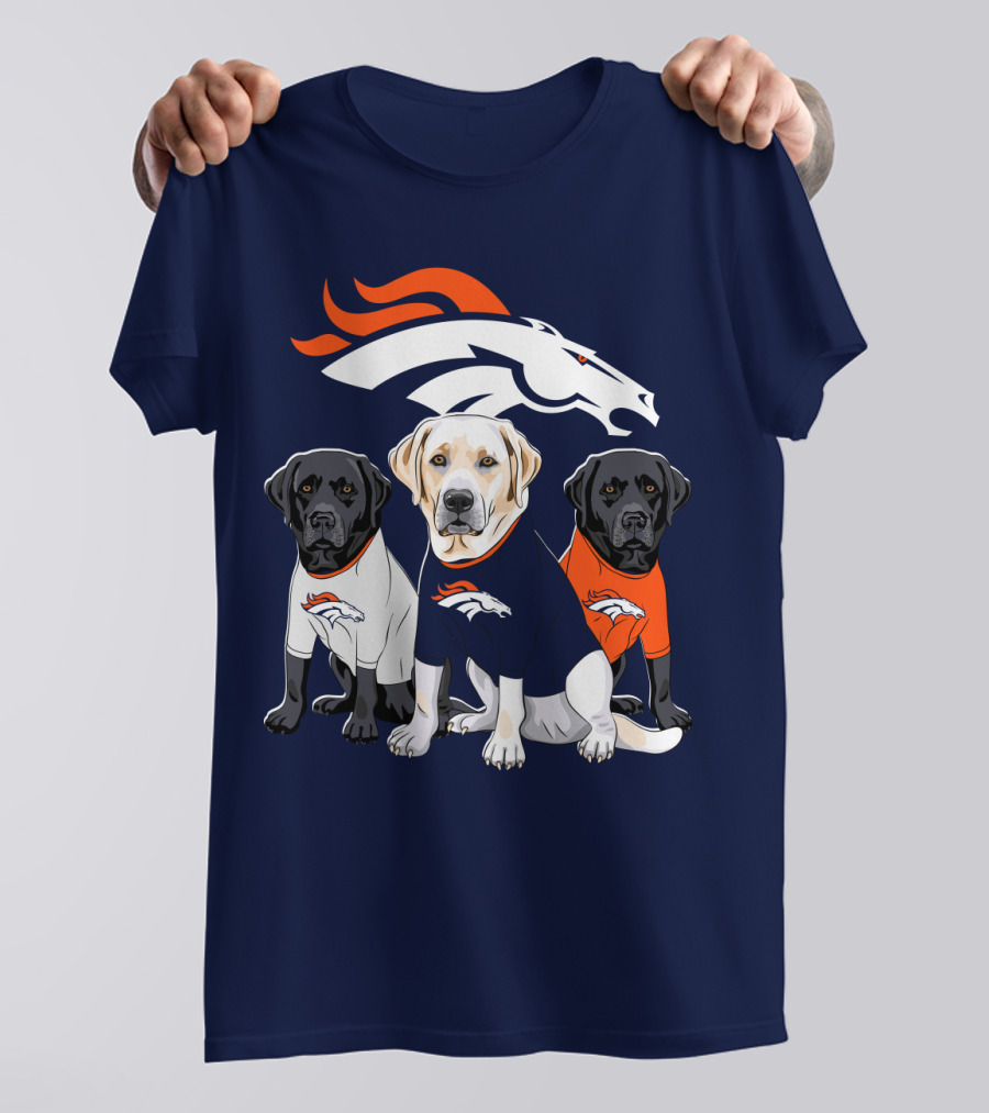 Denver Broncos Labrador Retriever T-Shirt