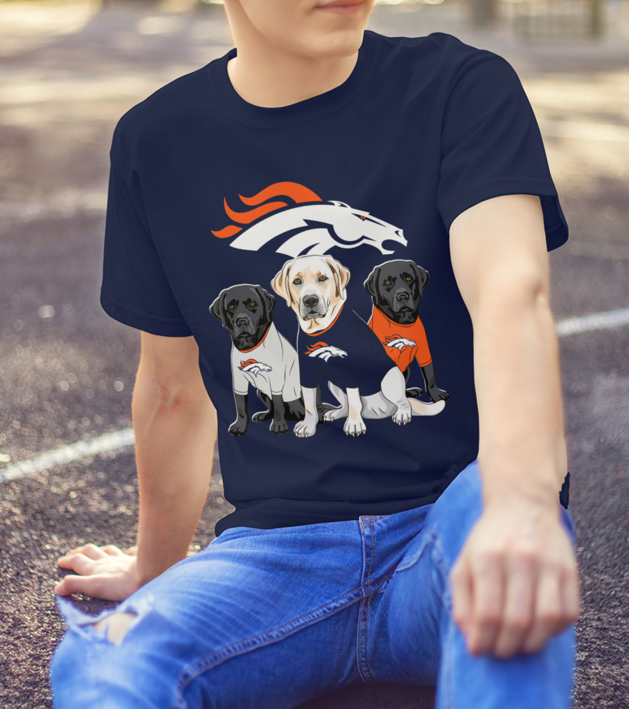 Denver Broncos Labrador Retriever T-Shirt