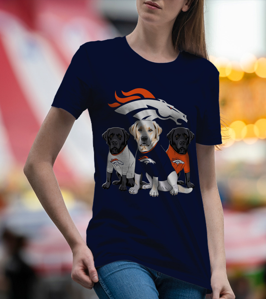Denver Broncos Labrador Retriever T-Shirt