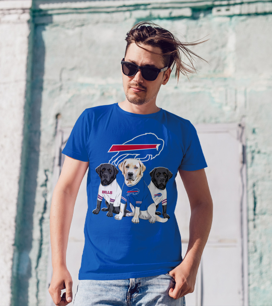 Buffalo Bills Labrador Retriever Trio T-Shirt