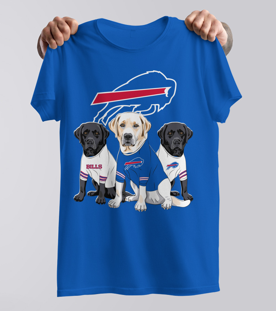 Buffalo Bills Labrador Retriever Trio T-Shirt