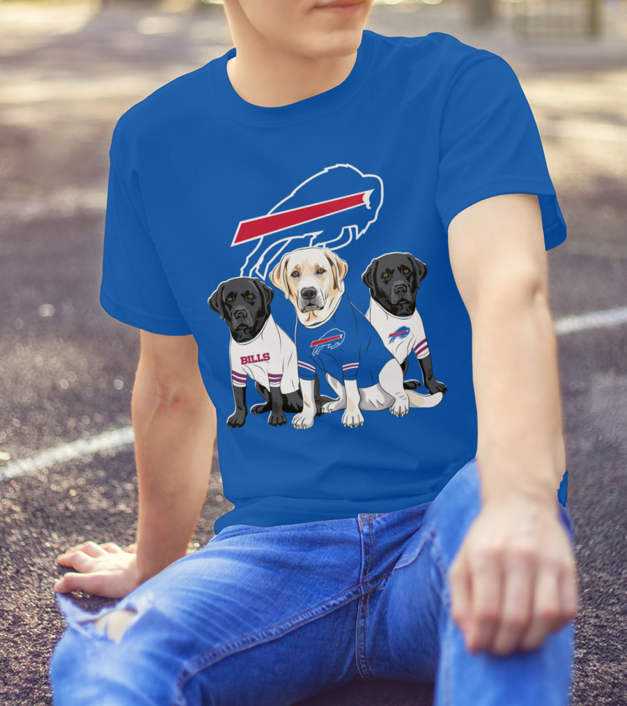 Buffalo Bills Labrador Retriever Trio T-Shirt
