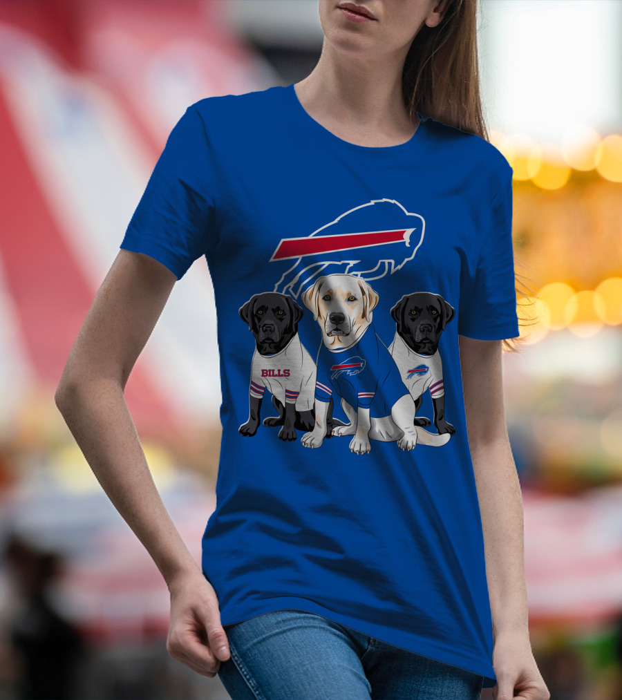Buffalo Bills Labrador Retriever Trio T-Shirt