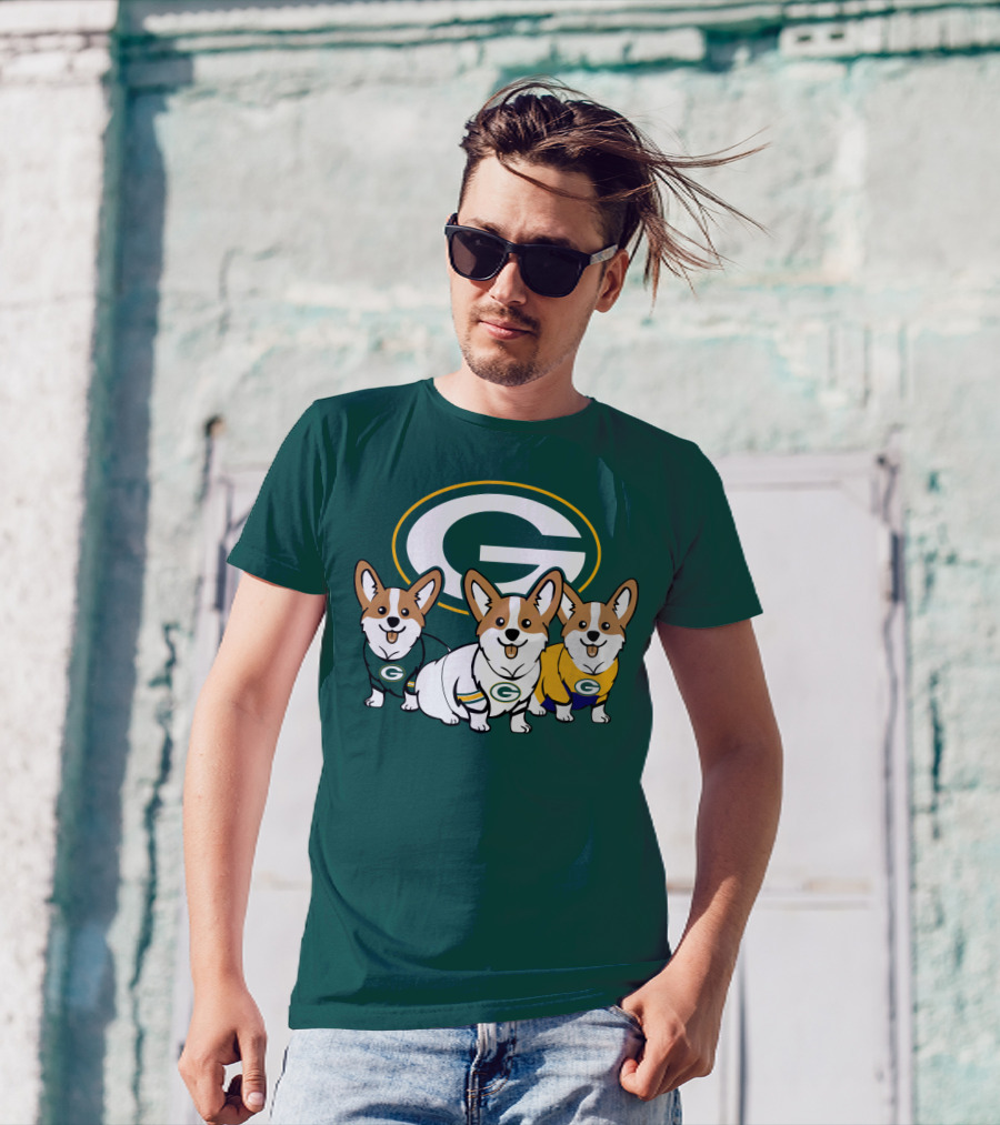 Green Bay Packers Corgi T-Shirt