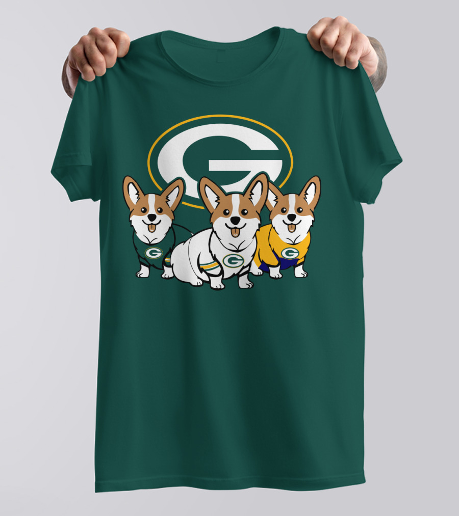 Green Bay Packers Corgi T-Shirt
