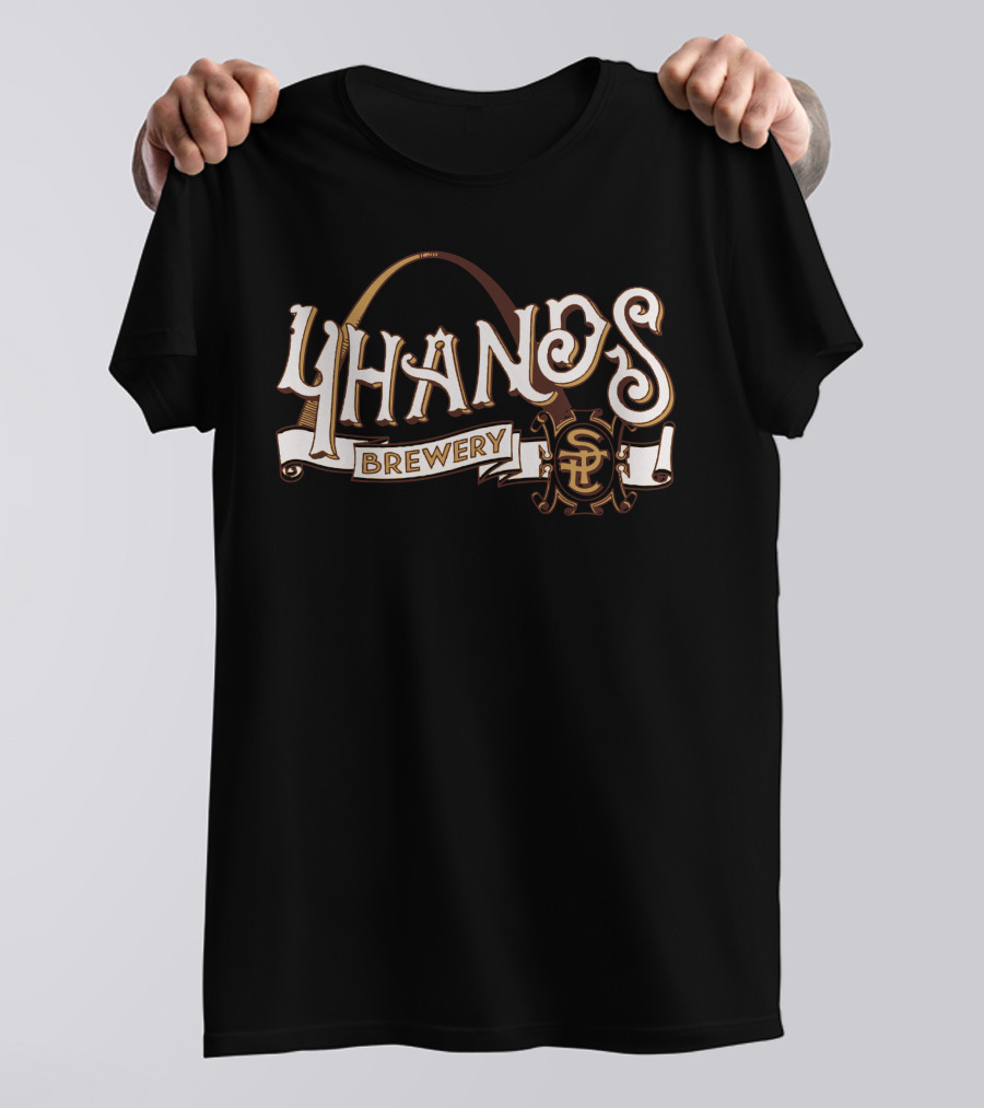 4 Hands Brewing Brewery St. Louis Arch Icon T-Shirt