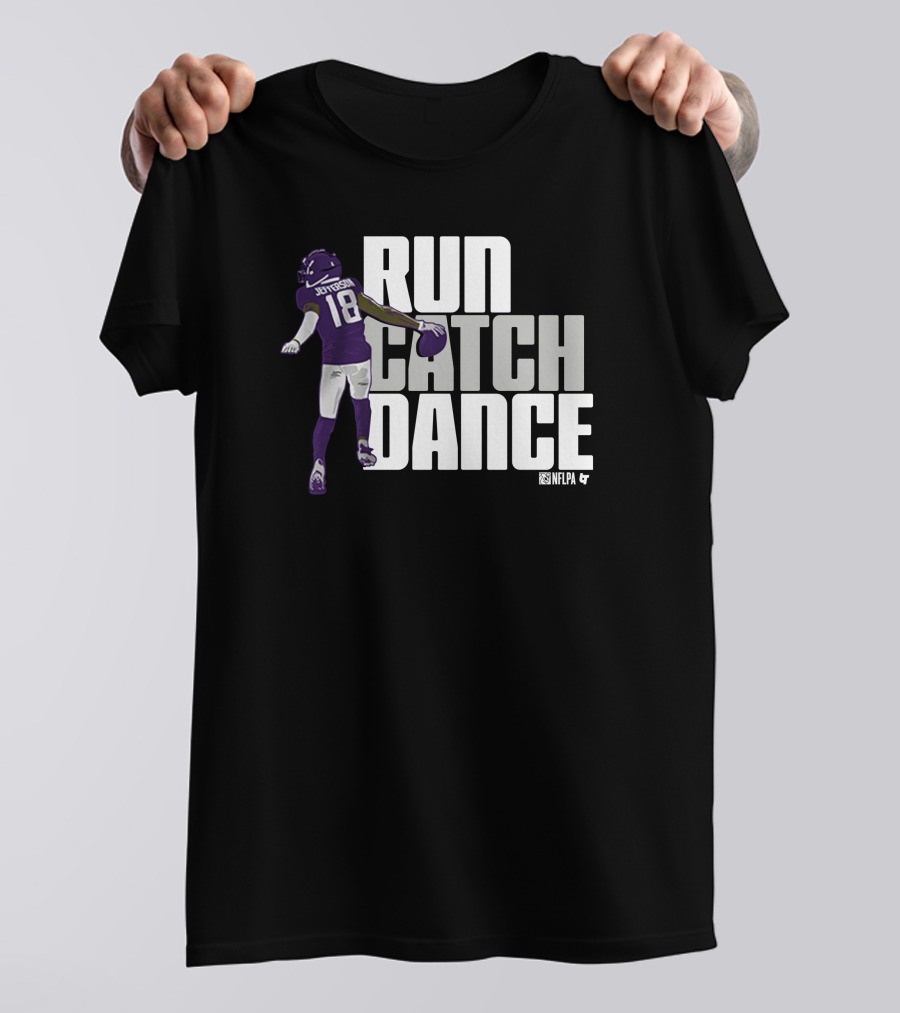 Justin Jefferson NFLPA Run Catch Dance T-Shirt