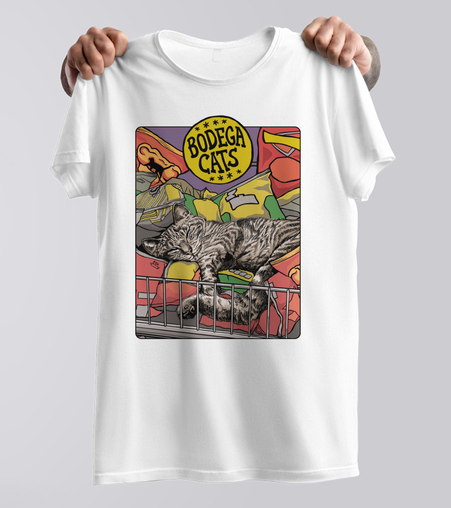 Bodega Cats Chips Grocery Aisle Nap T-Shirt