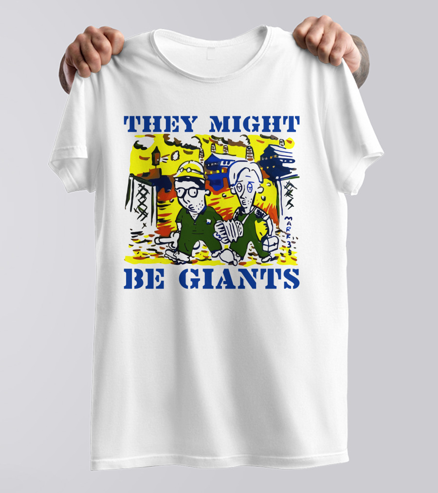 They Might Be Giants Comic Duo Factory Scene T-Shirt