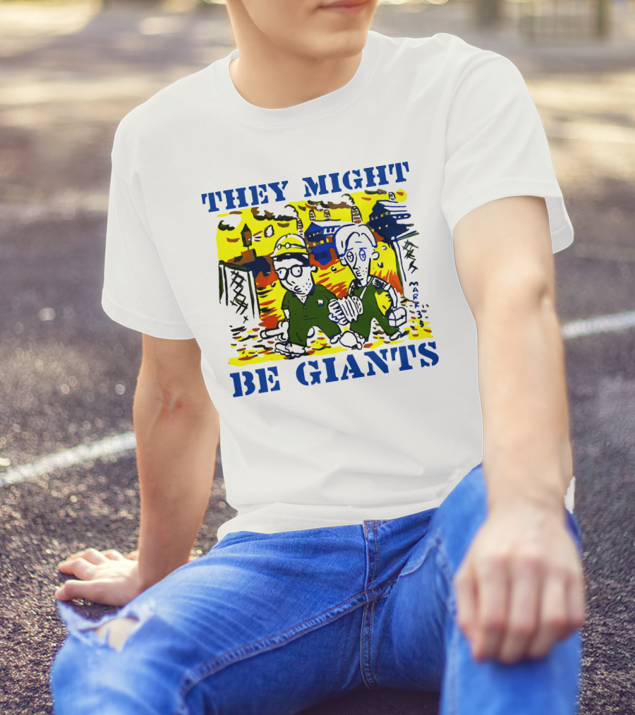 They Might Be Giants Comic Duo Factory Scene T-Shirt