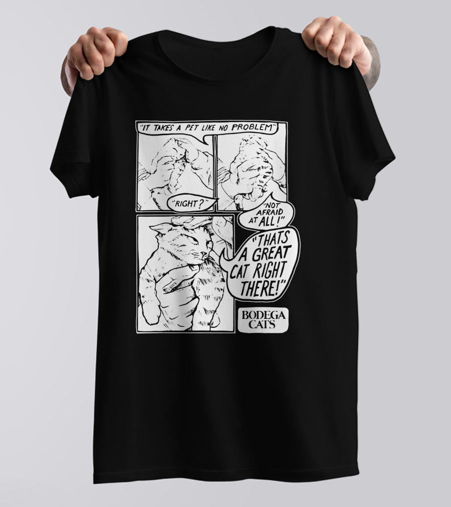 Bodega Cats That's A Great Cat Right There Comic Strip T-Shirt