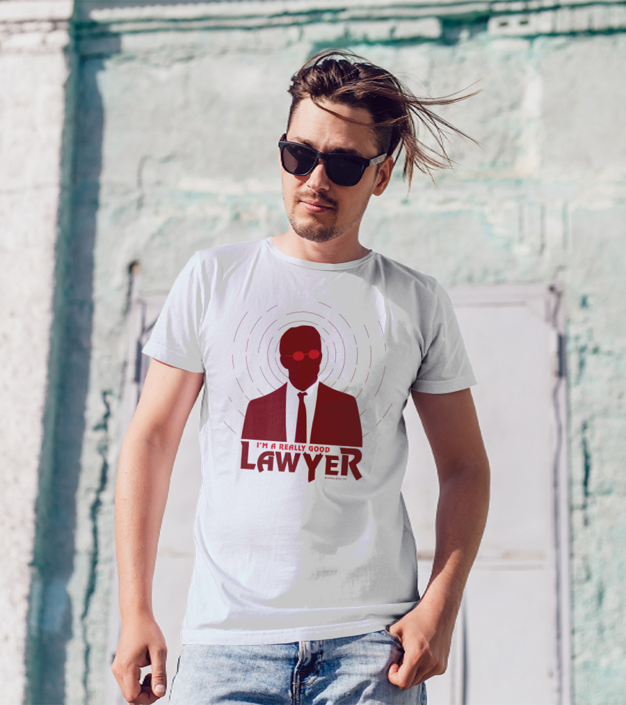 I'm A Really Good Lawyer Silhouette Red Sunglasses T-Shirt