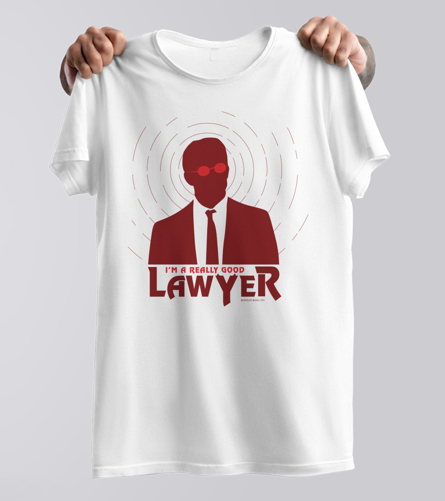 I'm A Really Good Lawyer Silhouette Red Sunglasses T-Shirt