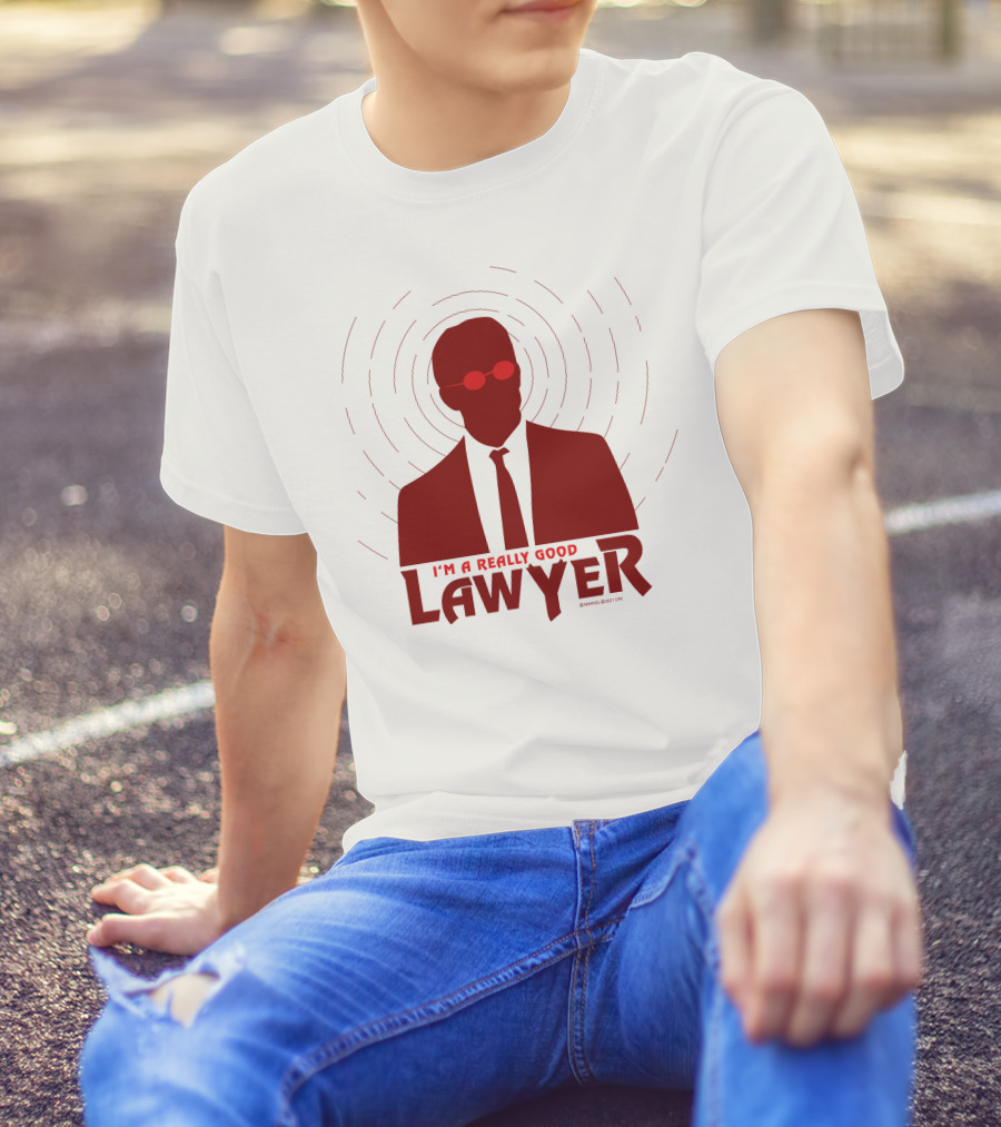I'm A Really Good Lawyer Silhouette Red Sunglasses T-Shirt