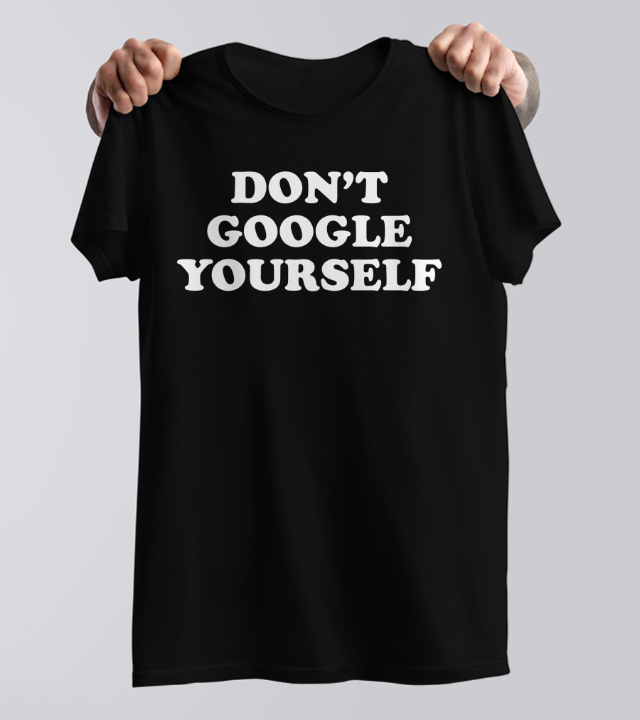 Mikey Way Collaboration With Don't Google Yourself Phrase T-Shirt