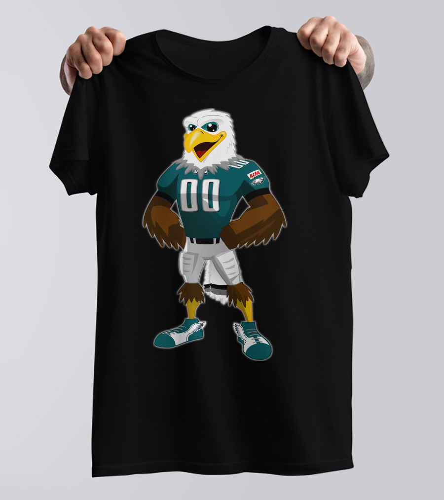 Eagles 12 Football Mascot 00 Green Jersey T-Shirt