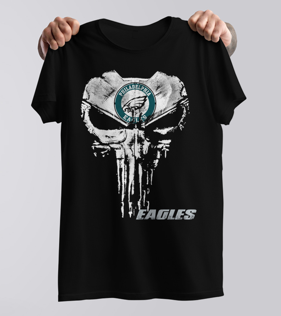 Philadelphia Eagles Nfl Logo Grunge Style Eagles T-Shirt