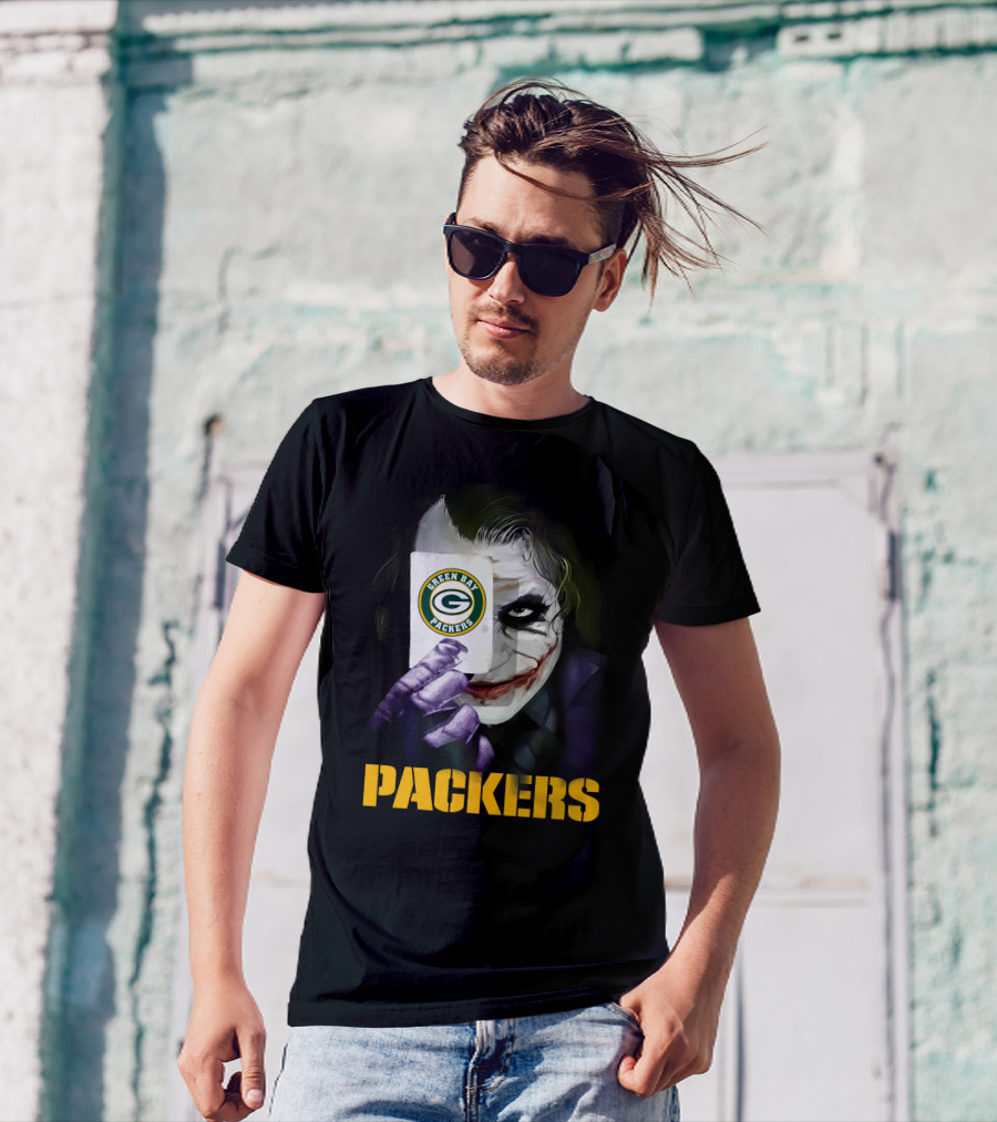 Green Bay Packers Joker Playing Card T-Shirt