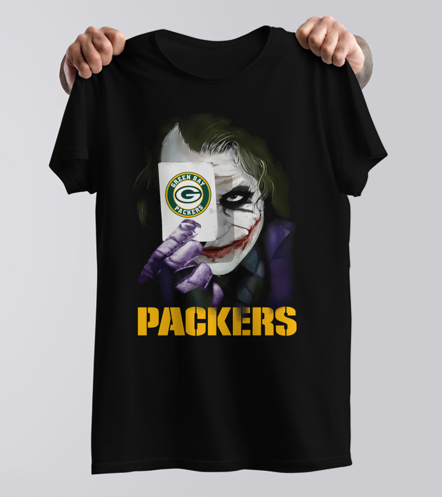 Green Bay Packers Joker Playing Card T-Shirt