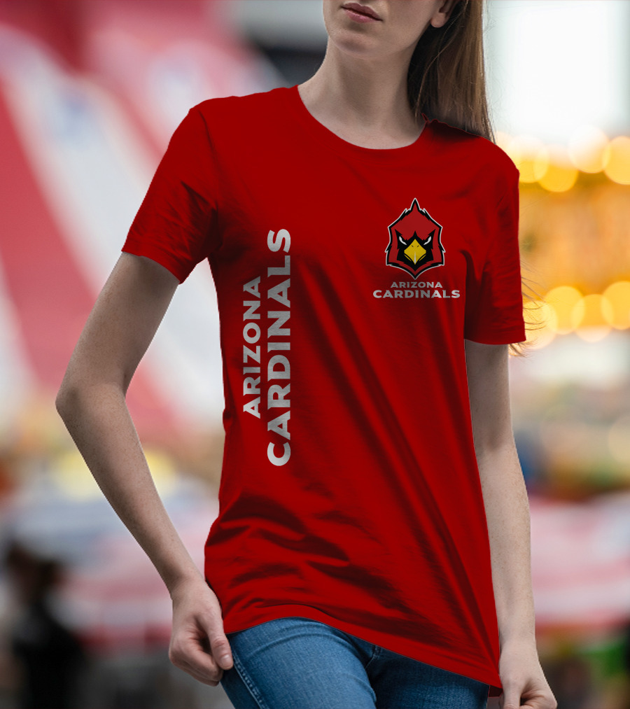 Arizona Cardinals Nfl Team Red Bold T-Shirt