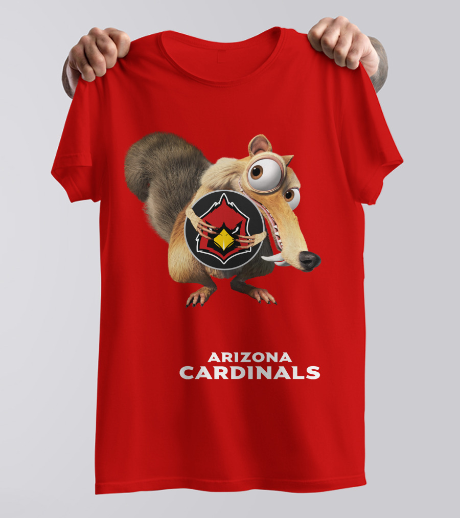 Arizona Cardinals Scrat Ice Age Collaboration T-Shirt