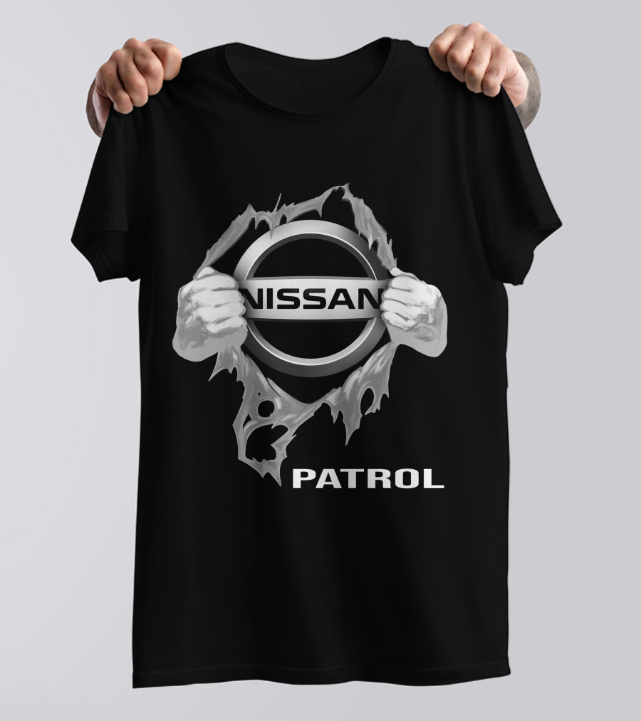 Nissan Patrol Logo Tearing Through T-Shirt