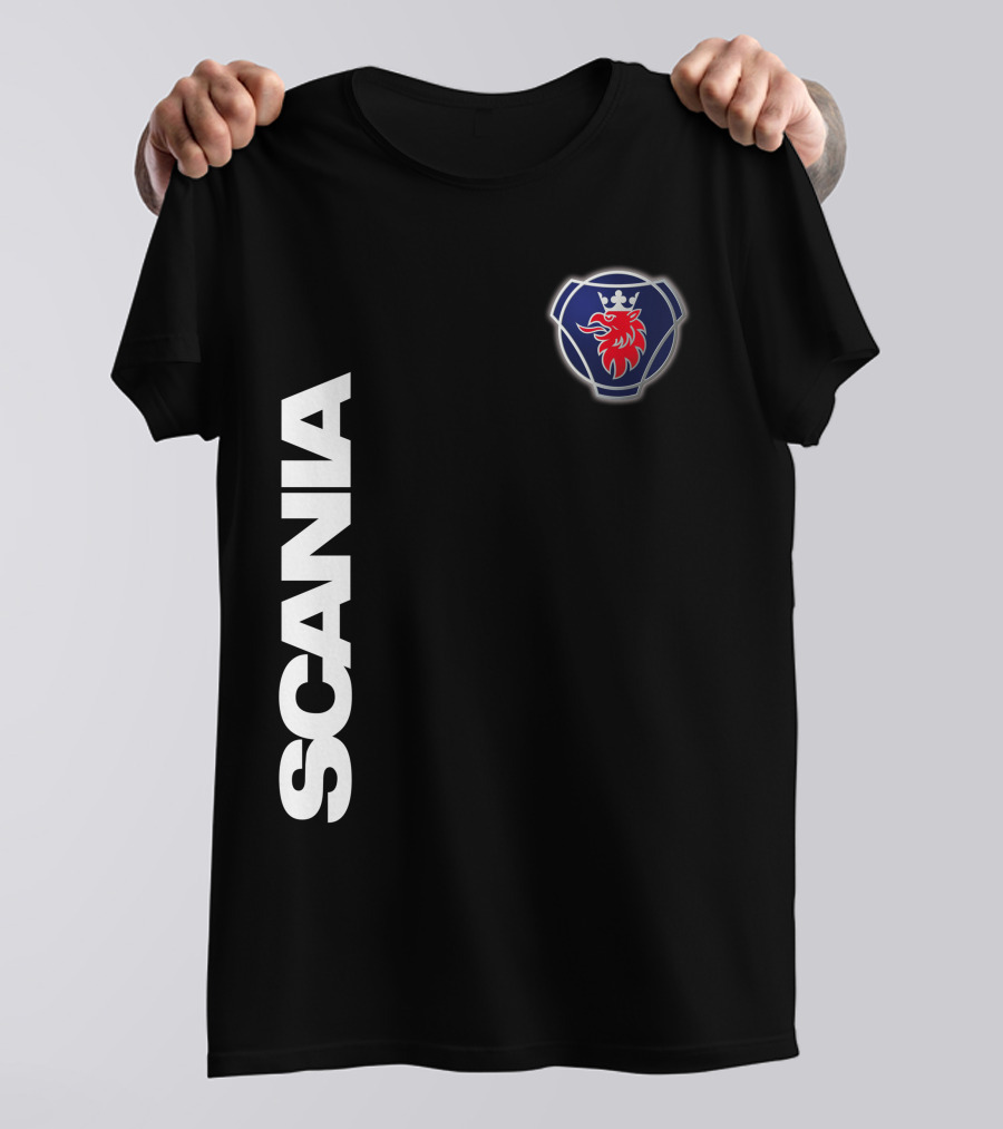Scania Emblem King Of The Road Lion Badge T-Shirt