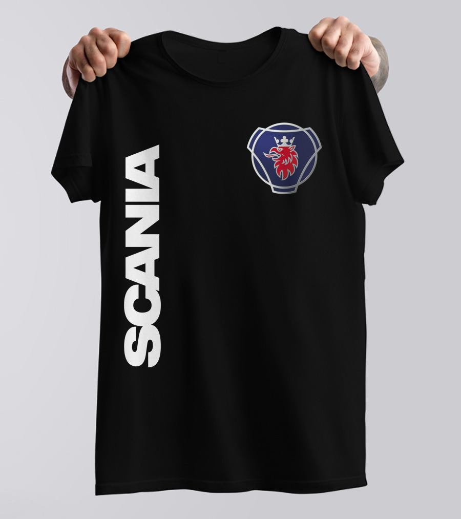 Scania Truck Logo And Emblem With Lion And Crown T-Shirt