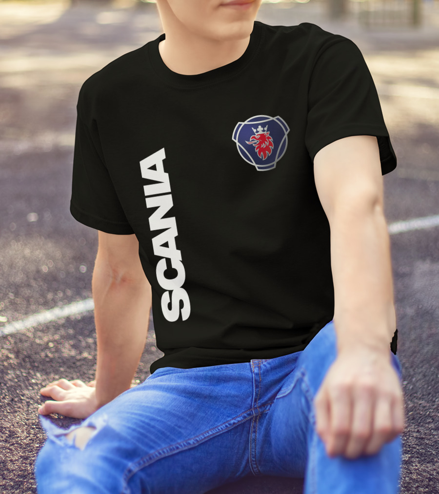 Scania Truck Logo And Emblem With Lion And Crown T-Shirt