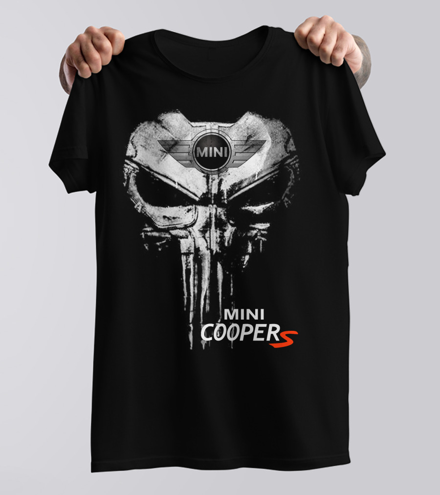 Mini Cooper S Punisher Skull T-Shirt