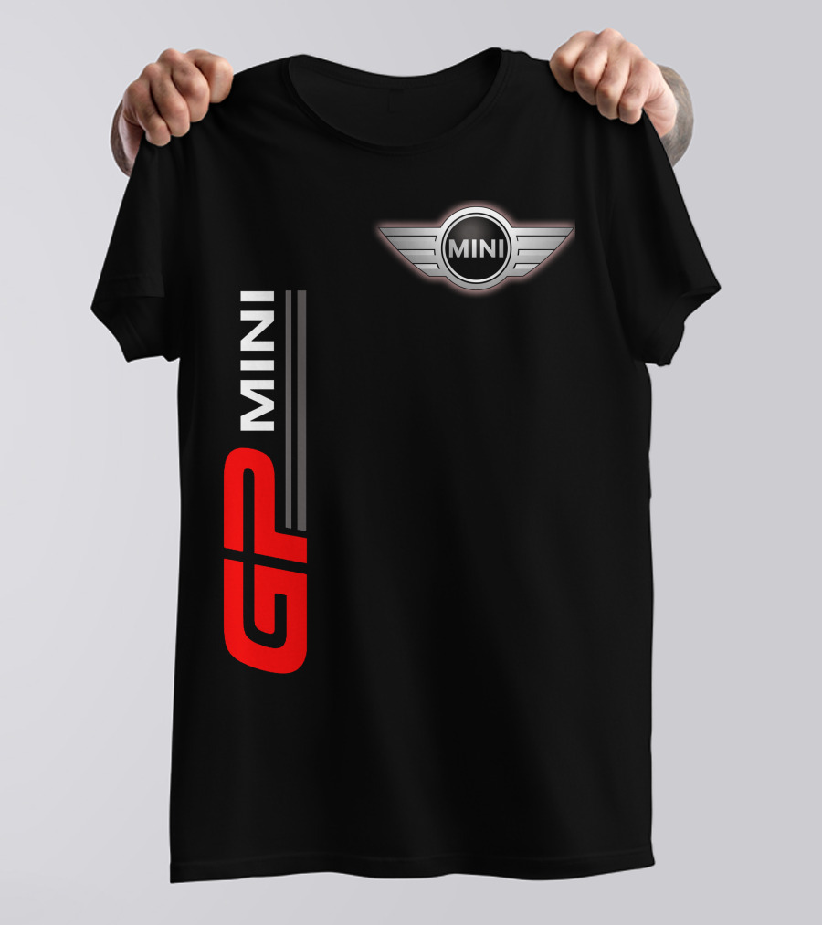 Mini Gp Wing Badge Red Vertical Line T-Shirt
