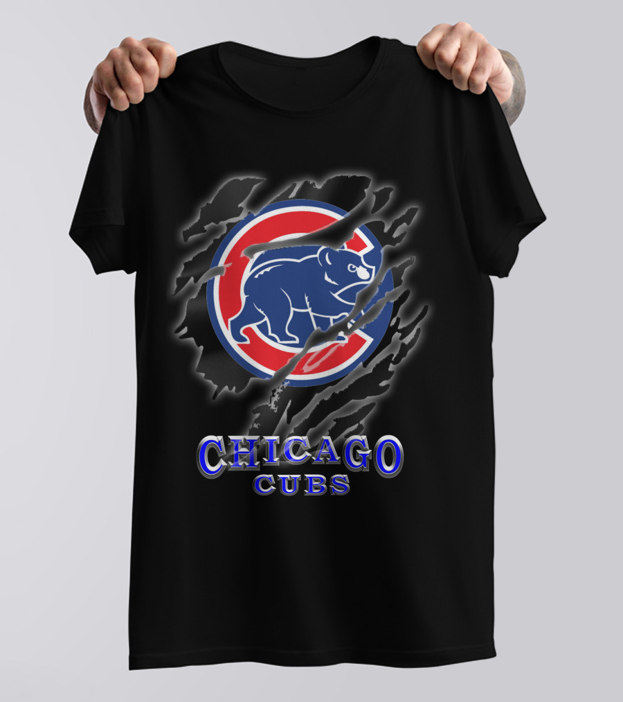 Chicago Cubs Bear Logo T-Shirt