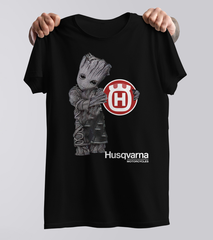 Husqvarna Motorcycles Character With Iconic Figure T-Shirt