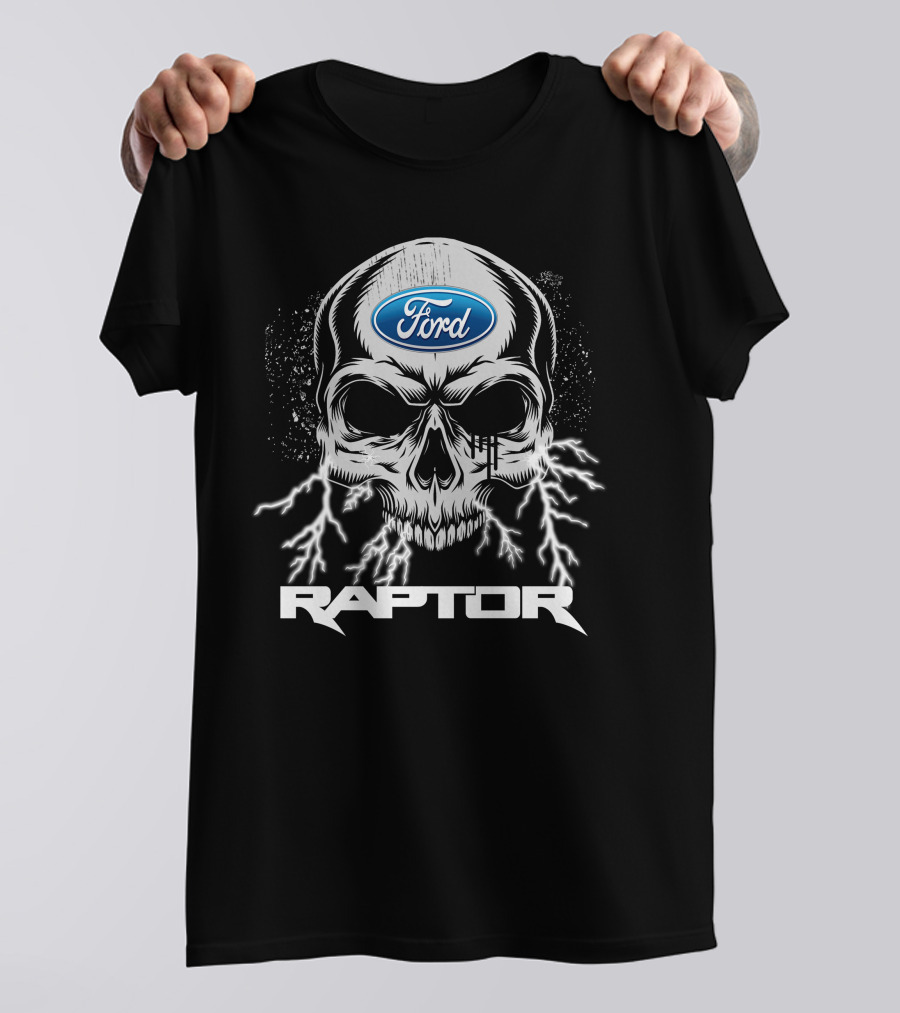 Ford Raptor Skull With Lightning T-Shirt