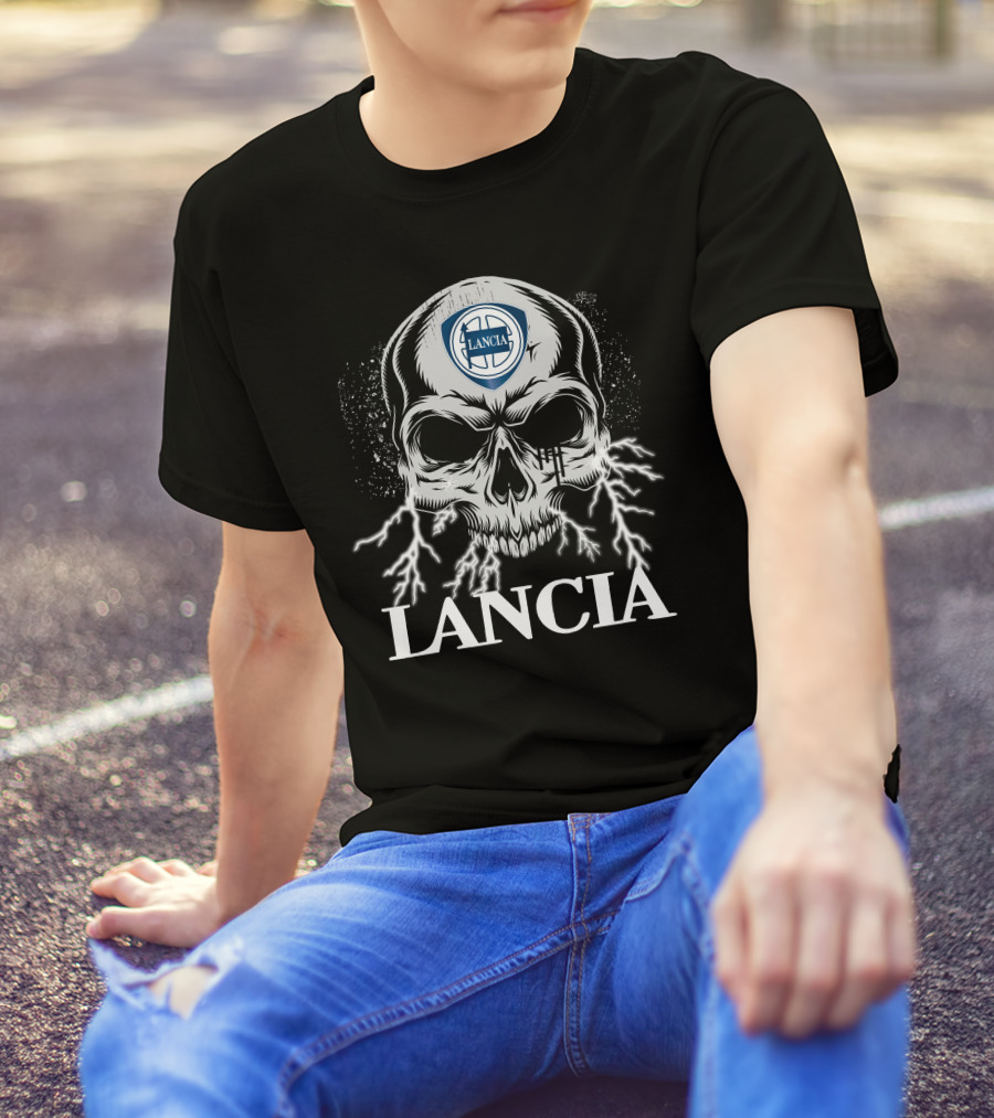 Lancia Skull With Lightning T-Shirt