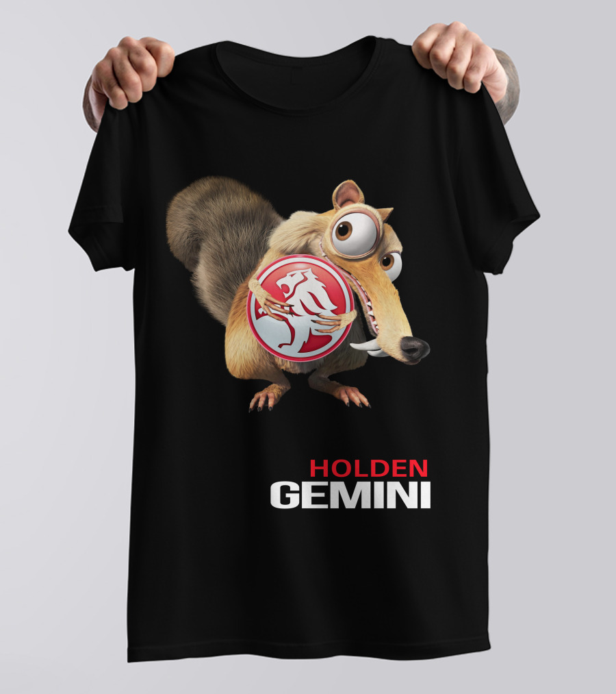 Holden Gemini Ice Age Scrat Logo Crossover T-Shirt