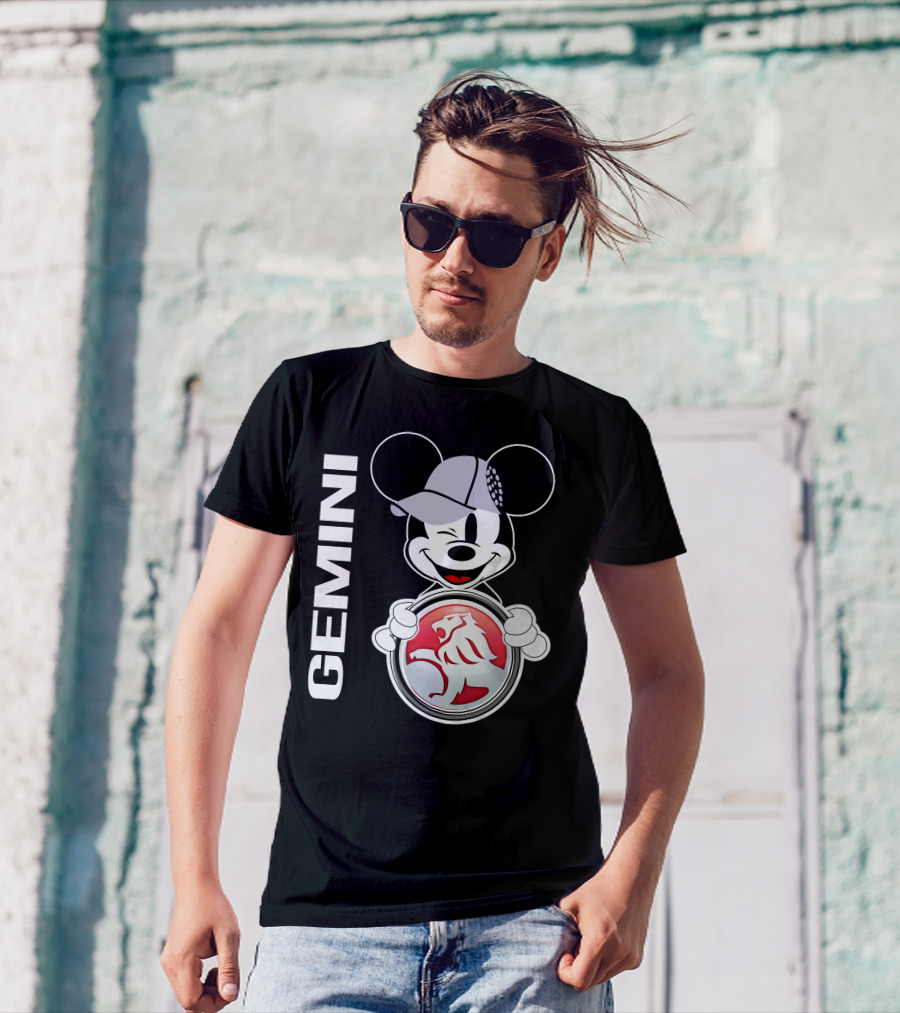 Gemini Mickey Holding Holden Lion T-Shirt