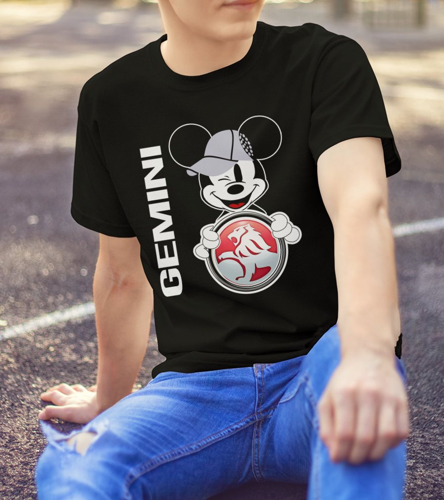 Gemini Mickey Holding Holden Lion T-Shirt