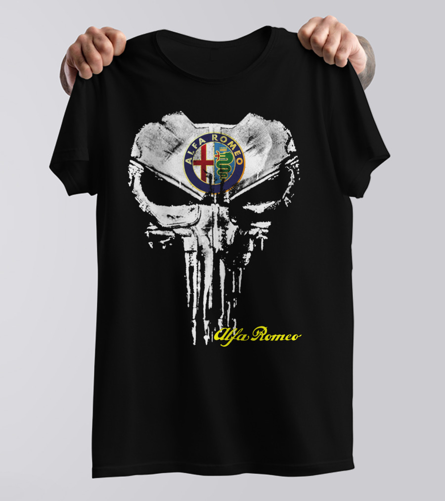 Alfa Romeo Emblem Skull T-Shirt
