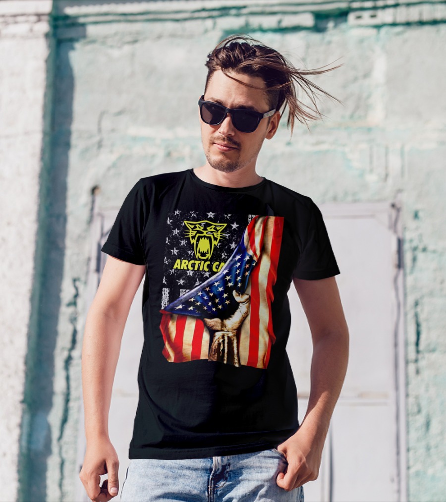 Arctic Cat American Flag Fist T-Shirt