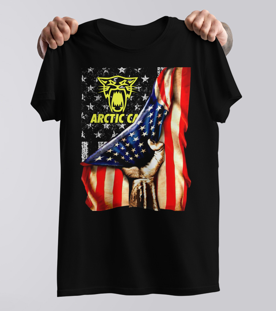 Arctic Cat American Flag Fist T-Shirt