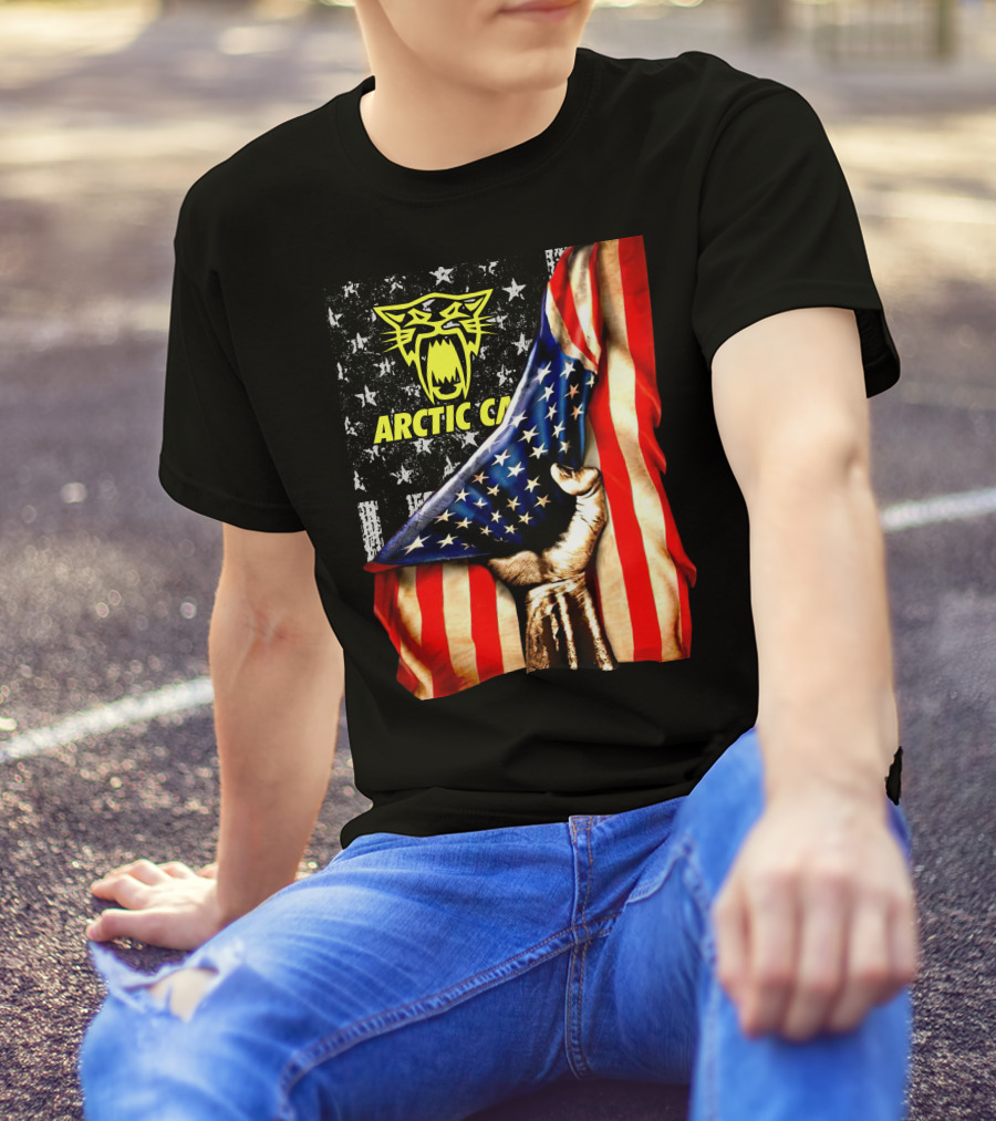 Arctic Cat American Flag Fist T-Shirt