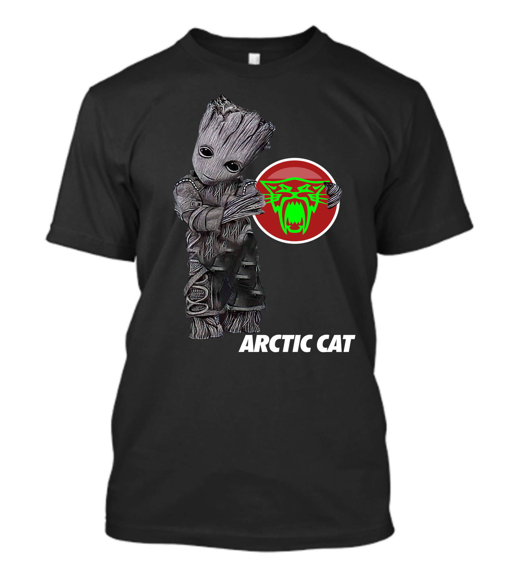 Arctic Cat Groot With Green Cat T-Shirt