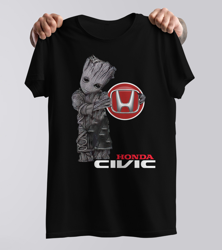 Honda Civic Groot With Honda T-Shirt