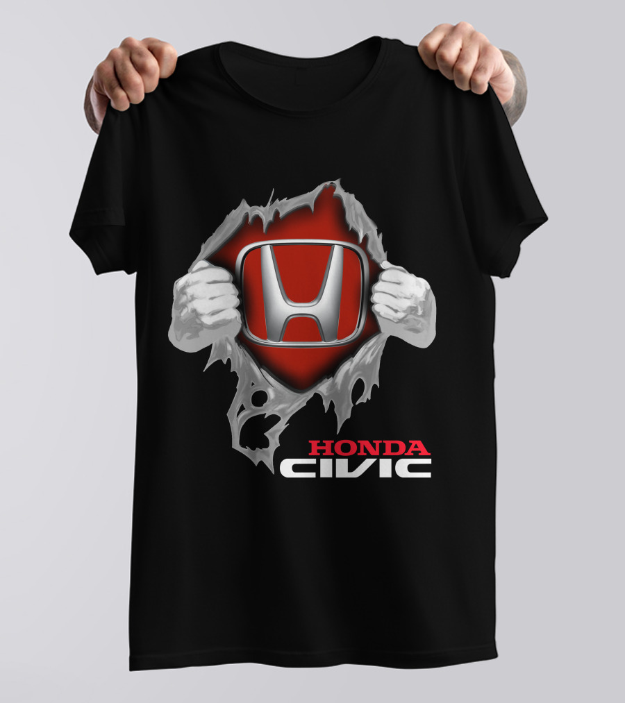 Honda Civic 08 Emblem Burst T-Shirt
