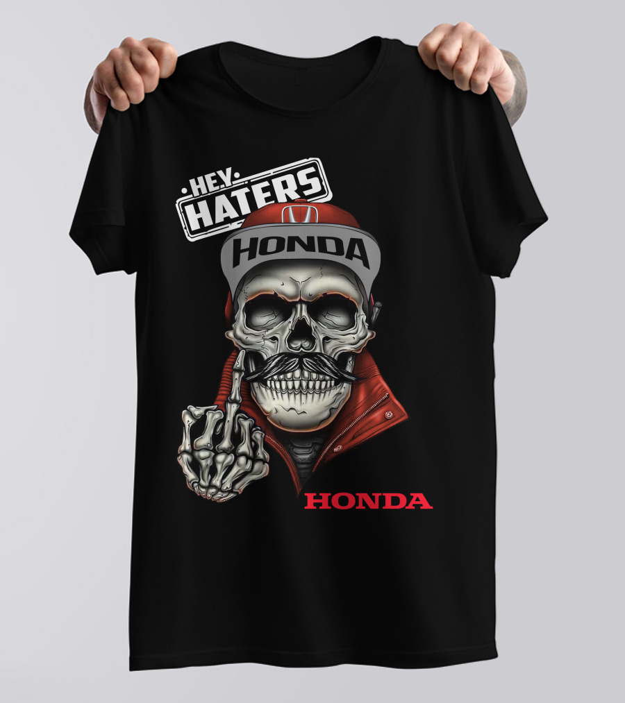 Hey Haters Honda Skull T-Shirt