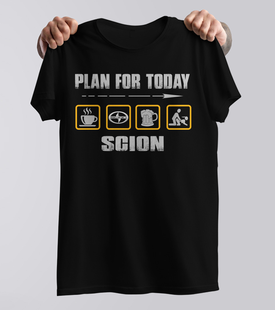 Plan For Today Scion Coffee Beer Basketball T-Shirt