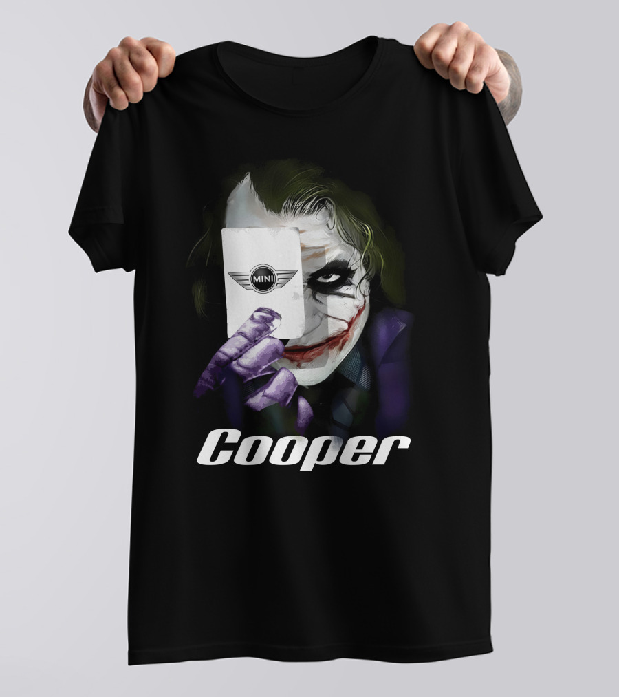 Cooper Joker Holding Mini Card T-Shirt
