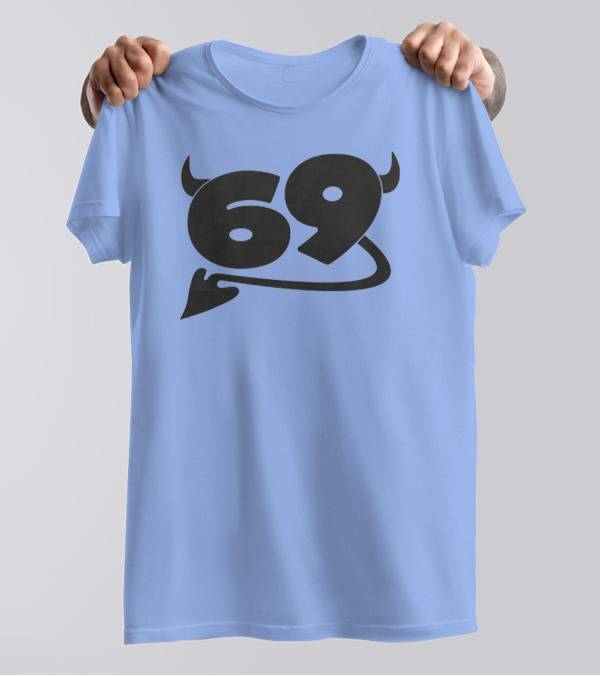 69 Devil Tail Horns King Princess Merch T-Shirt