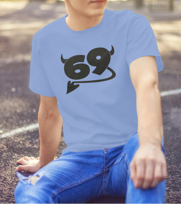 69 Devil Tail Horns King Princess Merch T-Shirt